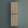glasvilla Armadio Colonna Bagno con 2 Ante e 4 Vani, Mobile Bagno Alto Multiuso 35x20x120cm Mobiletto da Bagno Verona