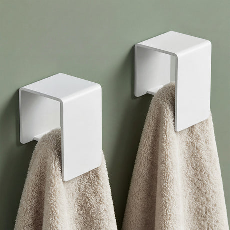 glasvilla Gancio Adesivo Bagno in Acciaio al Carbonio Appendi Porta Asciugamani Impermeabili per Bagno Cucina e Soggiorno, Tavrin-01