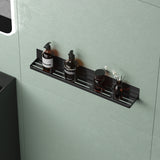 glasvilla Mensola da Parete Multifunzionale Senza Foratura, Mensola Magnetica per Doccia in Acciaio al Carbonio con Strato Antiruggine per Bagno e Cucina, 60cm, Reglo-01
