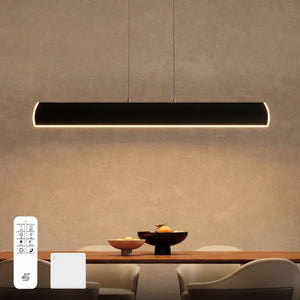 Glasvilla Design – Lámpara colgante LED 100 cm regulable con mando a distancia, 3000K–6000K (20W)