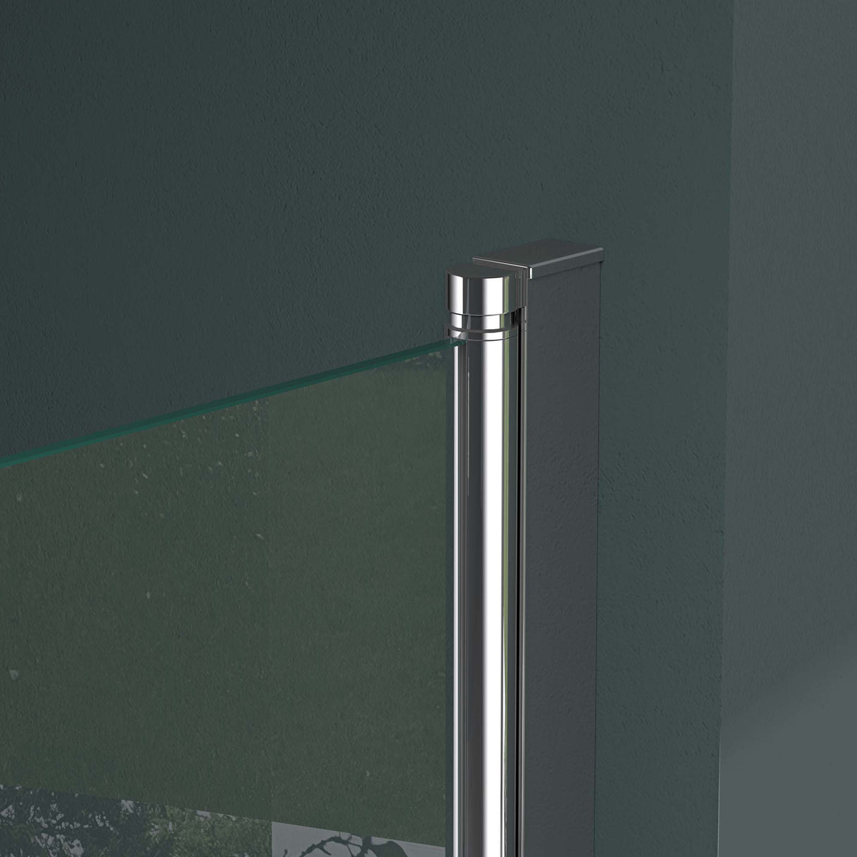 Parete doccia Glasvilla per vasca da bagno, parete vasca pieghevole 180° in vetro di sicurezza con divisorio vasca NANO 120x140cm, supporto vasca Cortona1408