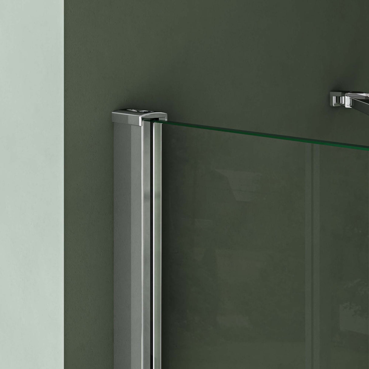 galsvilla Box Doccia Angolare in Vetro Trasparente 6 mm Box Cabina Doccia con Vetro di Sicurezza ESG e 2 Porte a Battente R01k