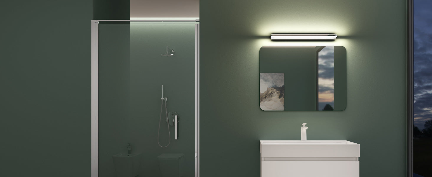 Glasvilla SparkLuxe – Lámpara LED para espejo de baño 4000K, luz natural y eficiente