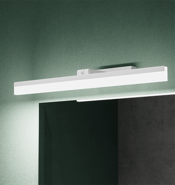 glasvilla Lampada da Specchio LED per Bagno 40cm | Lampada a Specchio 6000K, Illuminazione da Parete Ruotabile 9W di 180° Luxaris