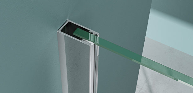 glasvilla Duschdichtung Dichtung Dusche Glastür für 6mm - 10mm Glasstärke Ersatzdichtung Duschwand Wanddichtung