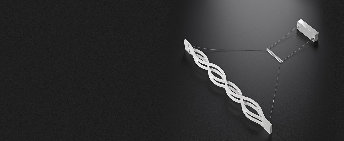 Glasvilla Design – Lámpara colgante LED blanca 106 cm regulable con mando a distancia, 3000K–6000K (60W)
