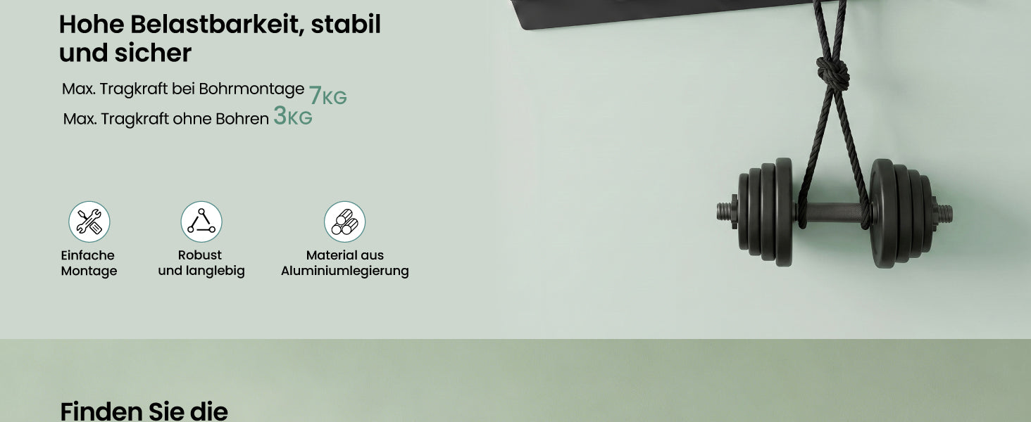 glasvilla Appendiabiti da Parete con 5 Ganci, Attaccapanni da Muro in Alluminio, Strato Antiruggine, Ganci Appendiabiti per Camera da Letto, Ingresso, Cucina, Bagno, Stalo-18