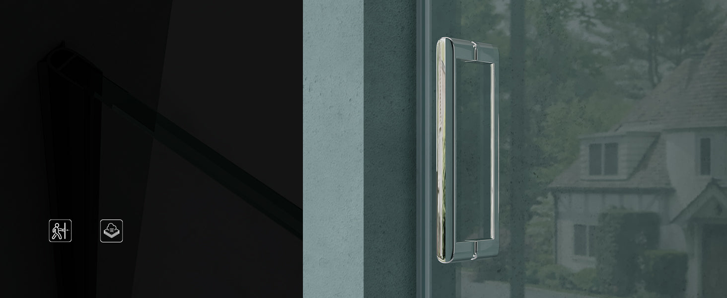 glasvilla Box Doccia per Nicchia Porta Doccia Scorrevole in Vetro di Sicurezza 8mm con Rivestimento Nano Box Cabina Doccia Incasso per Bagno Teramo04