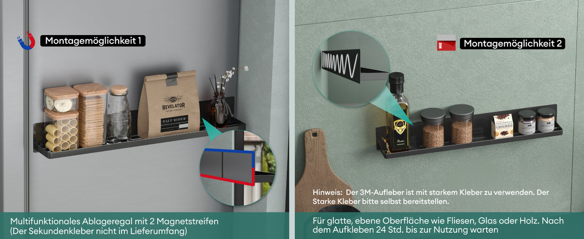Zwei Montagearten