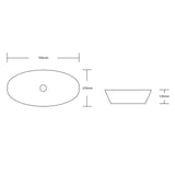 glasvilla Lavabo da Appoggio in Ceramica con Nano Rivestimenti Lavandino Bagno Brüssel104