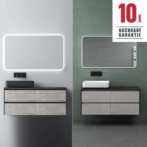 glasvilla Mobile Bagno Sospeso Mobile da Bagno con 2 Cassetti Include Lavabo Normal