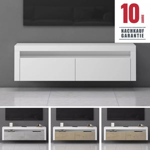 glasvilla Fernsehschrank TV Schrank Lowboard Hängeschrank 2 Türen mit Soft-Close Fernsehtisch für Wohnzimmer BTH: 160x40x46 cm Fernsehschrank01