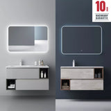 Glasvilla Mobili da bagno Mobile da bagno con specchio Mobile base per lavabo Mineral Cast Gemini 