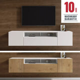 glasvilla Mobile TV per Televisore con 3 Ante Armadietto Basso Soft-close per Soggiorno, Sala da Pranzo, Camera da Letto Fernsehschrank03